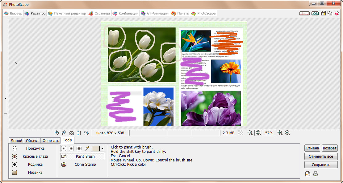 PhotoScape 3.5 - редактор фотографий